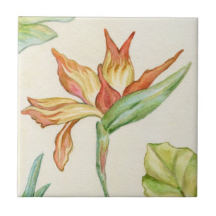 Bird of Paradise Flower Tile