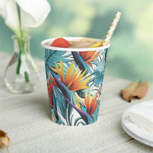 Bird of Paradise Garden Paper Cups