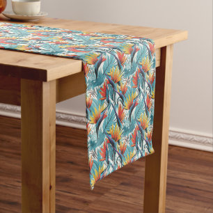Bird of Paradise Garden Short Table Runner