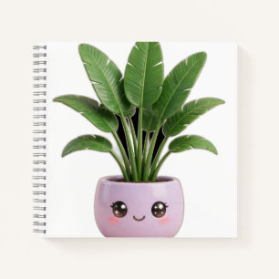 Bird of Paradise Kawaii Indoor Plant Notebook