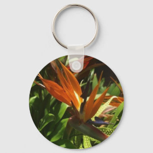 Bird of paradise key ring