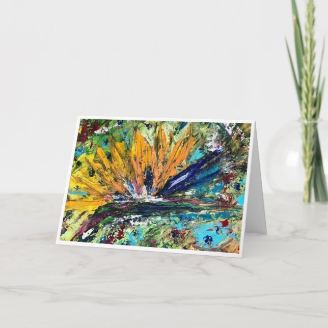 Bird Of Paradise Note Card <Blank Inside> (Front)