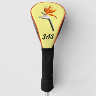 Bird of Paradise Orange Tropical Flower Golf Head Cover