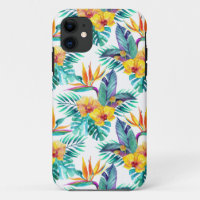 Bird Of Paradise & Orchid Pattern