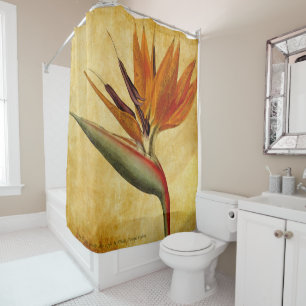 bird of paradise shower curtain