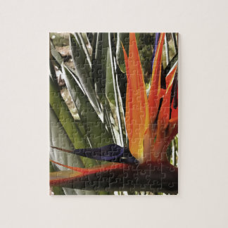 Bird of Paradise Strelitzia Reginae Acrylic Painti Jigsaw Puzzle