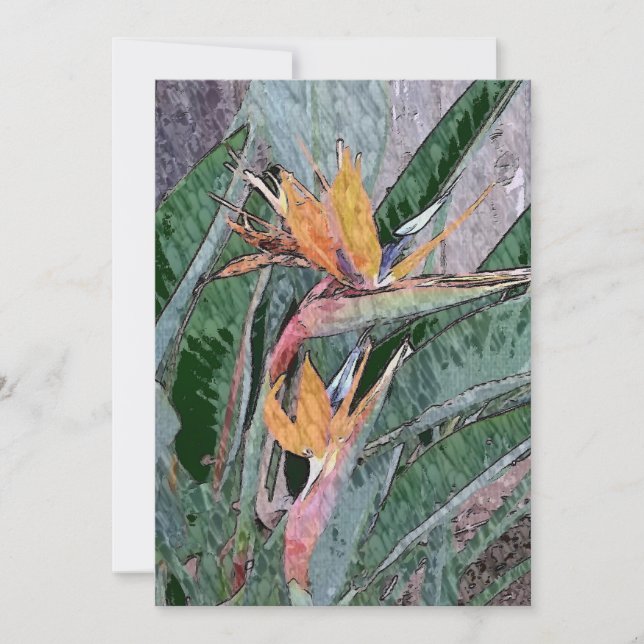 Bird of Paradise Thank You Card (Front)
