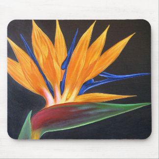 Bird Of Paradise Tropical Flower Painting - Multi Mouse Pad