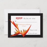 Bird of Paradise White Response Card