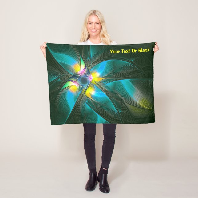 Bird of Paradsie Fleece Blanket (In Situ)