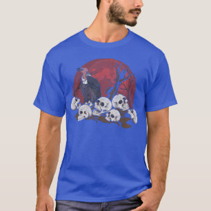 Bird of prey animal gift full moon vulture friends T-Shirt