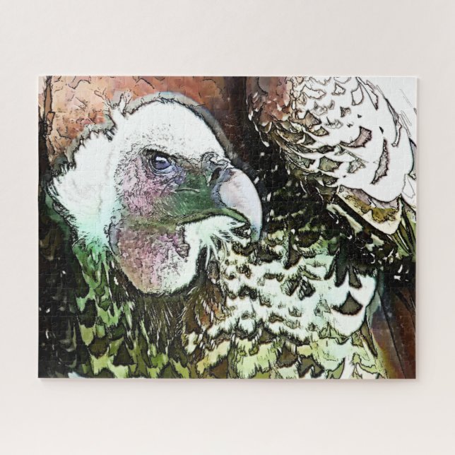 BIRD OF PREY VULTURE JIGSAW PUZZLE (Horizontal)