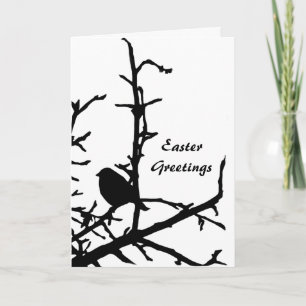 Bird on a Branch Easter Holiday Card