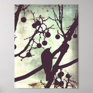 Bird on a Branch Poster