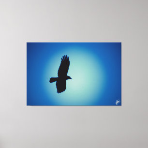 Bird on a post series #6 canvas print