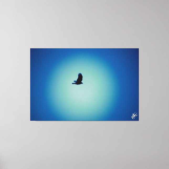 Bird on a post series #8 canvas print (Front)