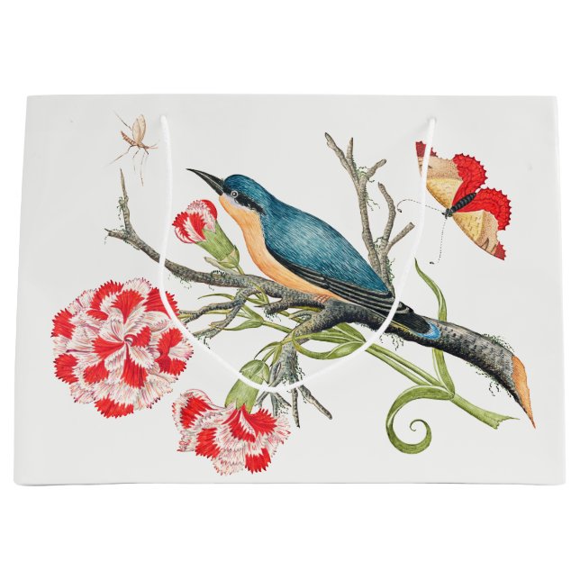 Bird on a Tree Branch Large Gift Bag (Front)