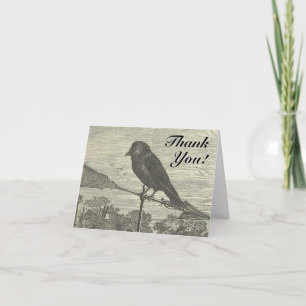 Bird on a Wind Vane "Thank You!" Greeting Card