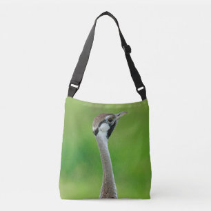 Bird on grassland in Africa Serengeti Crossbody Bag