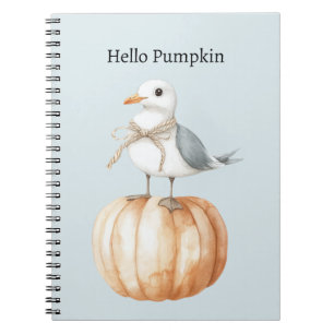 Bird on Pumpkin Notebook