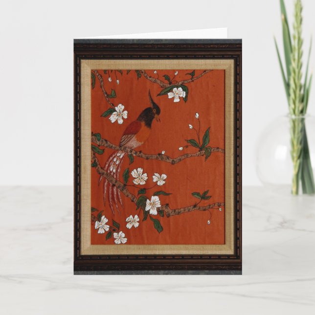 Bird on Ricepaper Card (Front)