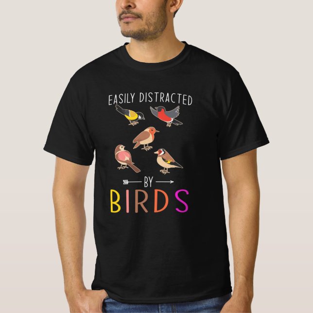 Bird Ornithologist Gift T-Shirt (Front)