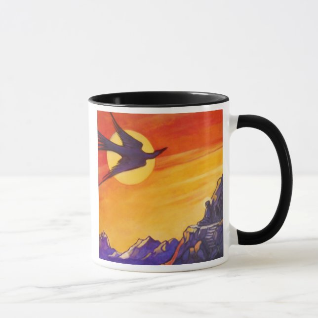 Bird out of time and space mug (Right)