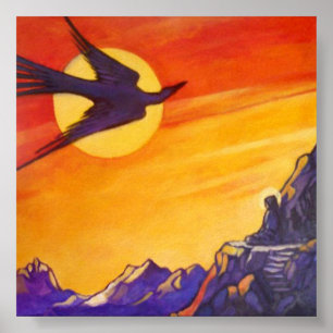 Bird out of Time and Space Poster