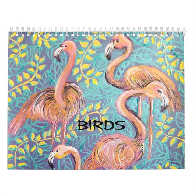Bird paintings calendar (Cover)