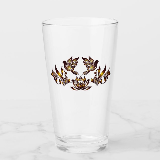 Bird Paradise2 Drinkware Glass (Front)