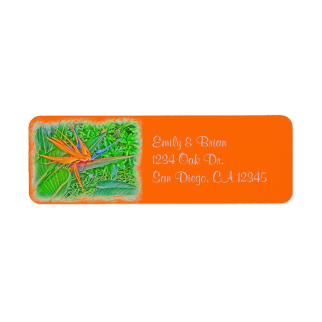 Bird Paradise Hawaii return address label (Front)