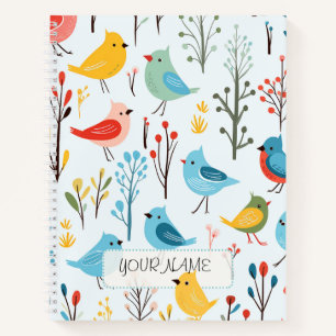 Bird Pattern 2 Notebook