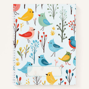 Bird Pattern 2 Notebook