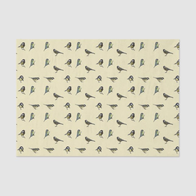 Bird Pattern Tissue Paper (Front)