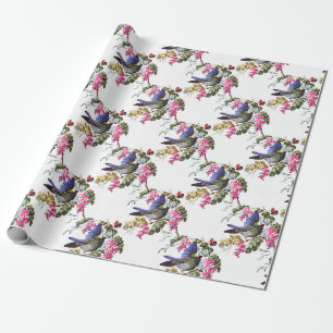 Bird pattern wrapping paper