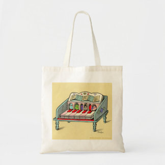 Bird Powered Harpsichord Tote Bag