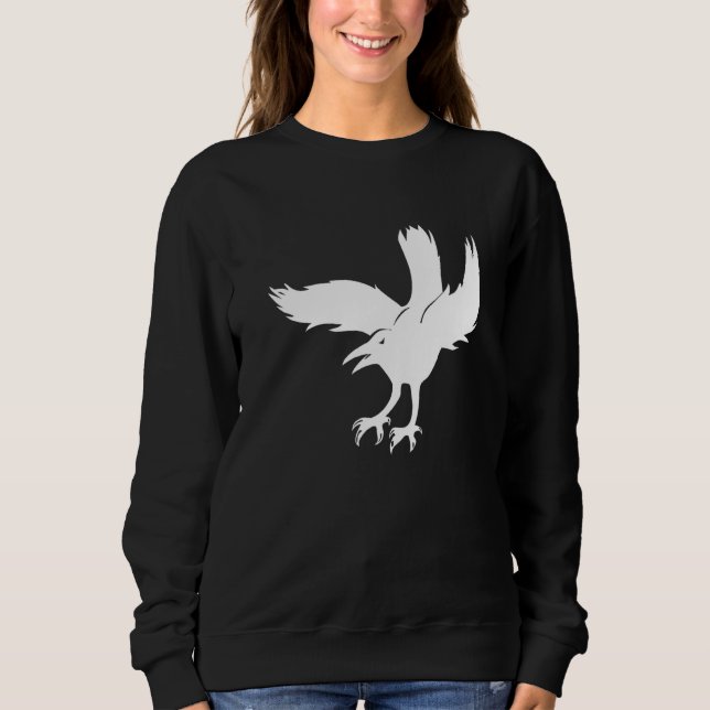 Bird Raven Flying Sweatshirt (Front)