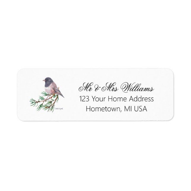 Bird Return Address Sticker (Front)