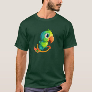 Bird rocker parrot green gift T-Shirt