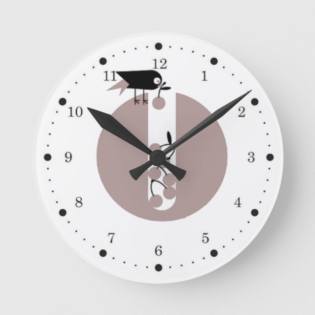 Bird Round Clock (Front)