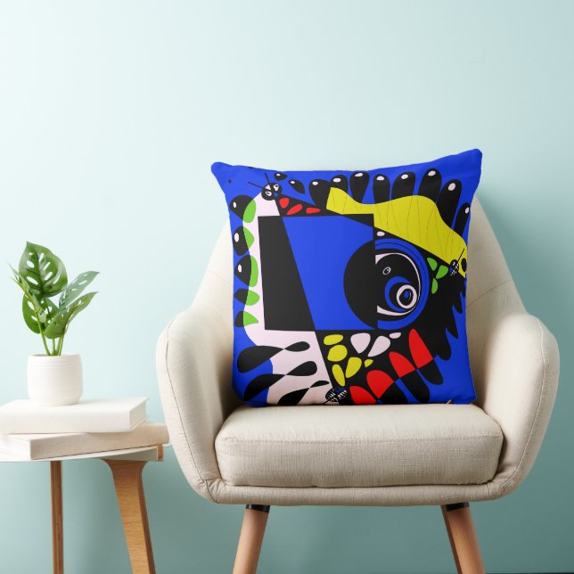 Bird’s Nest - Electric Blue Cushion (Chair)