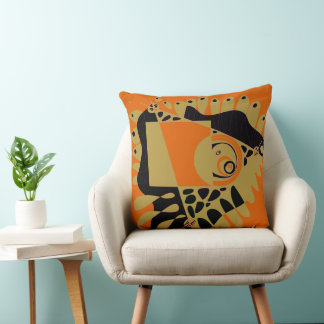 Bird’s Nest - Orange Olive Cushion