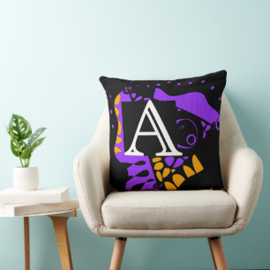 Bird’s Nest - Personalised Initial Letter A Cushion