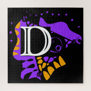 Bird’s Nest - Personalised Initial Letter D Jigsaw Puzzle