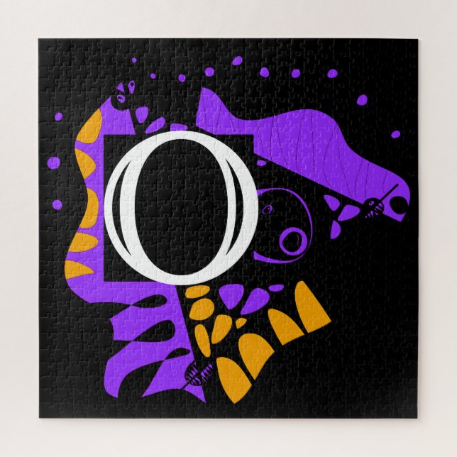 Bird’s Nest - Personalised Initial Letter O Jigsaw Puzzle (Vertical)