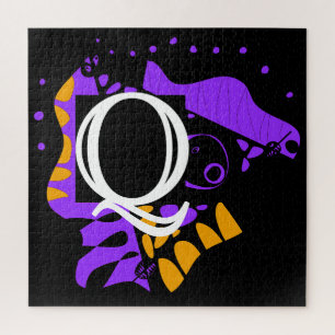 Bird’s Nest - Personalised Initial Letter Q Jigsaw Puzzle