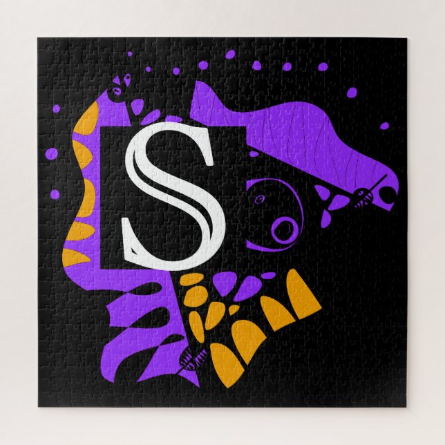 Bird’s Nest - Personalised Initial Letter R Jigsaw Puzzle (Vertical)