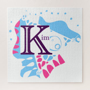 Bird’s Nest - Personalised Name Letter K 2 Jigsaw Puzzle