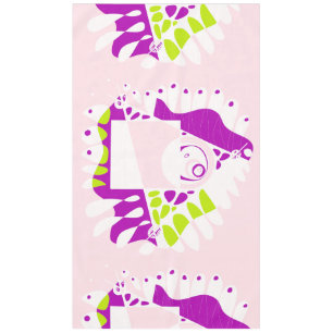 Bird’s Nest - Pink Lemonade White Tablecloth