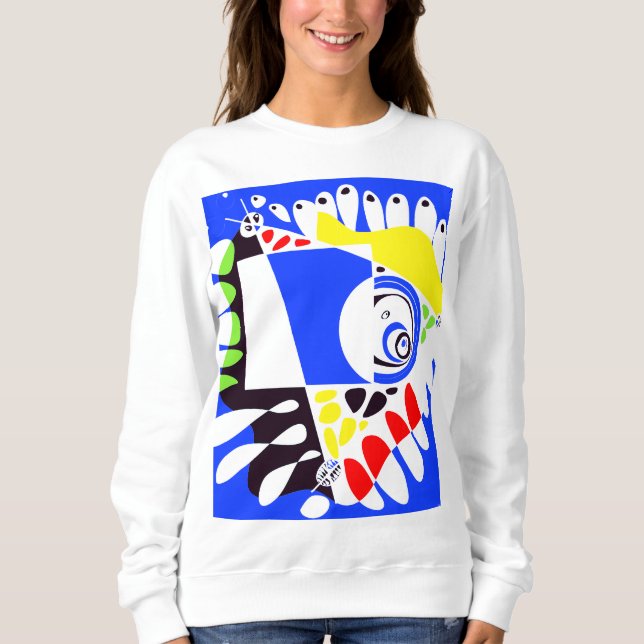 Bird’s Nest - Royal Blue White Sweatshirt (Front)